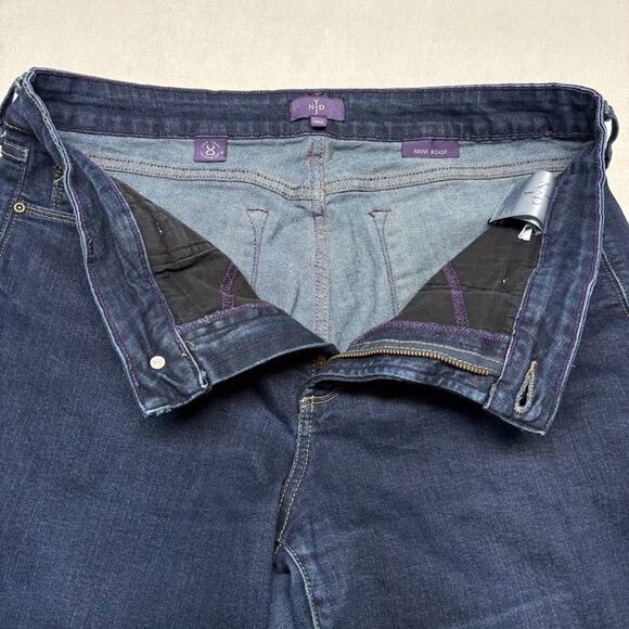 NYDJ Jeans Marilyn Mini Boot High Rise Dark Wash Blue Jeans Womens Size 14W - Picture 6 of 12